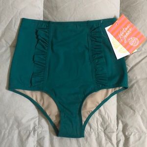 Kortni Jeane Front Ruffles Swimsuit Bottoms
